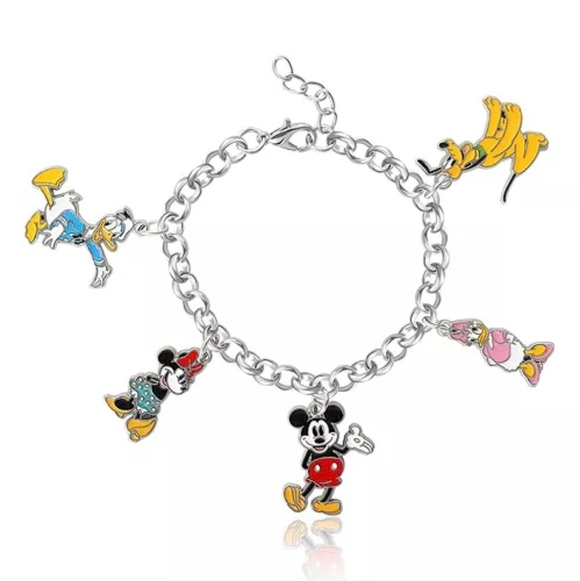 Disney Jewelry - Mickey Mouse And Friends Charm Bracelet